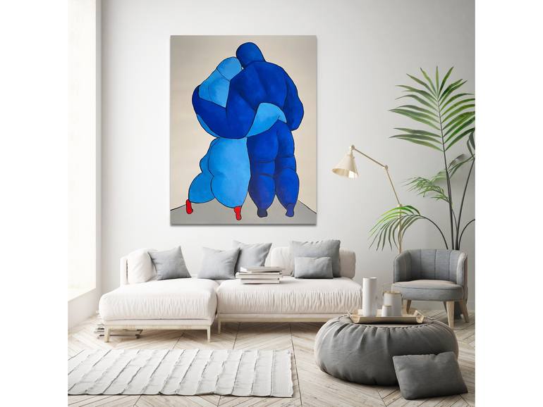 Original Figurative Abstract Painting by Suthamma Byrne