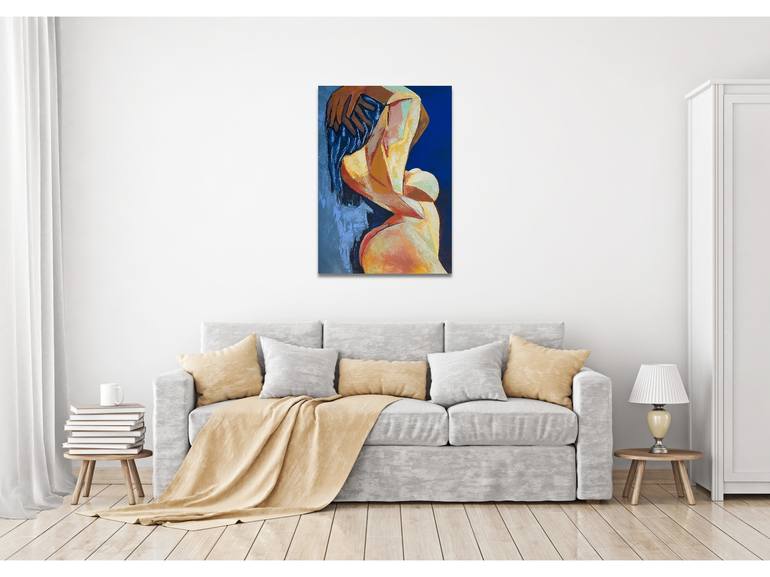 Original Abstract Nude Painting by Suthamma Byrne