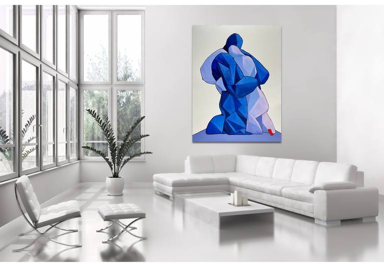 Original Figurative Love Painting by Suthamma Byrne