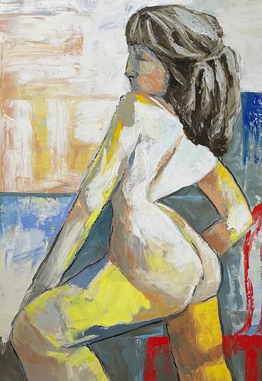 Original Abstract Nude Paintings by Suthamma Byrne