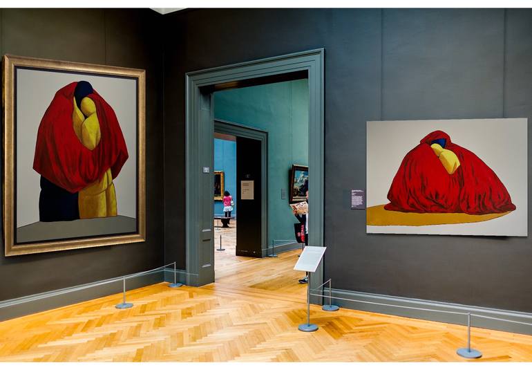 Original Abstract Expressionism Abstract Painting by Suthamma Byrne