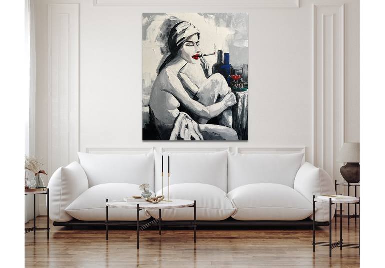 Original Nude Painting by Suthamma Byrne