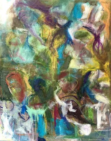 Original Abstract Painting by Teo Burki