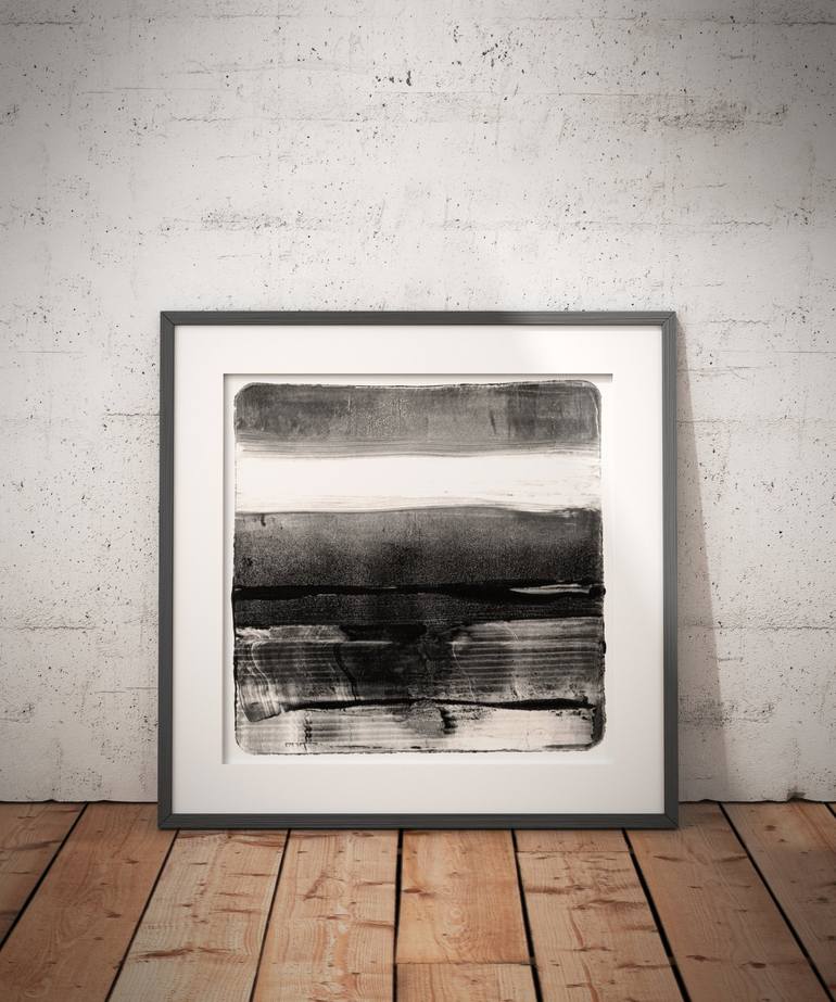 Original Abstract Architecture Mixed Media by Woyt Jaguzny