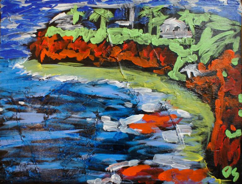 Point Dume Painting by Dan Sharp | Saatchi Art