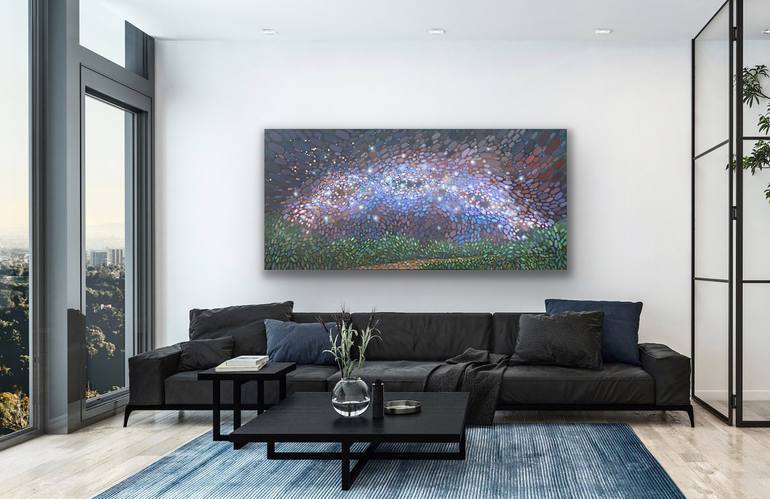 Original Outer Space Painting by Kristen Pobatschnig