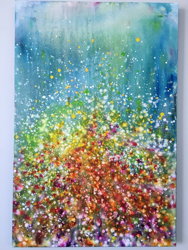 Original Abstract Expressionism Abstract Painting by Kristen Pobatschnig