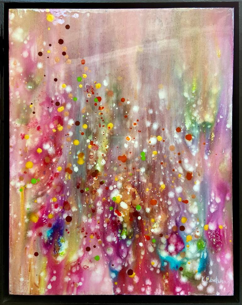 Original Abstract Expressionism Nature Painting by Kristen Pobatschnig