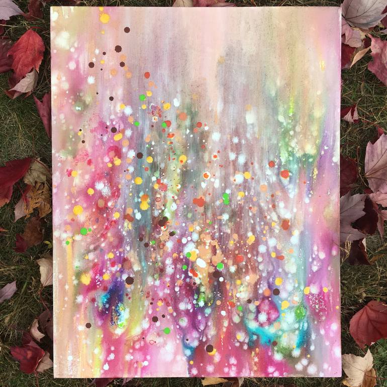 Original Abstract Expressionism Nature Painting by Kristen Pobatschnig