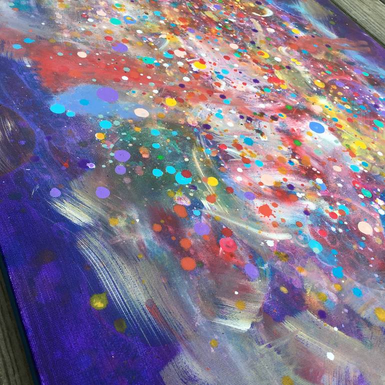 Original Abstract Expressionism Abstract Painting by Kristen Pobatschnig