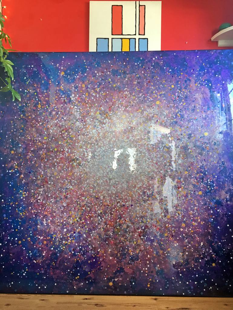 Original Outer Space Painting by Kristen Pobatschnig