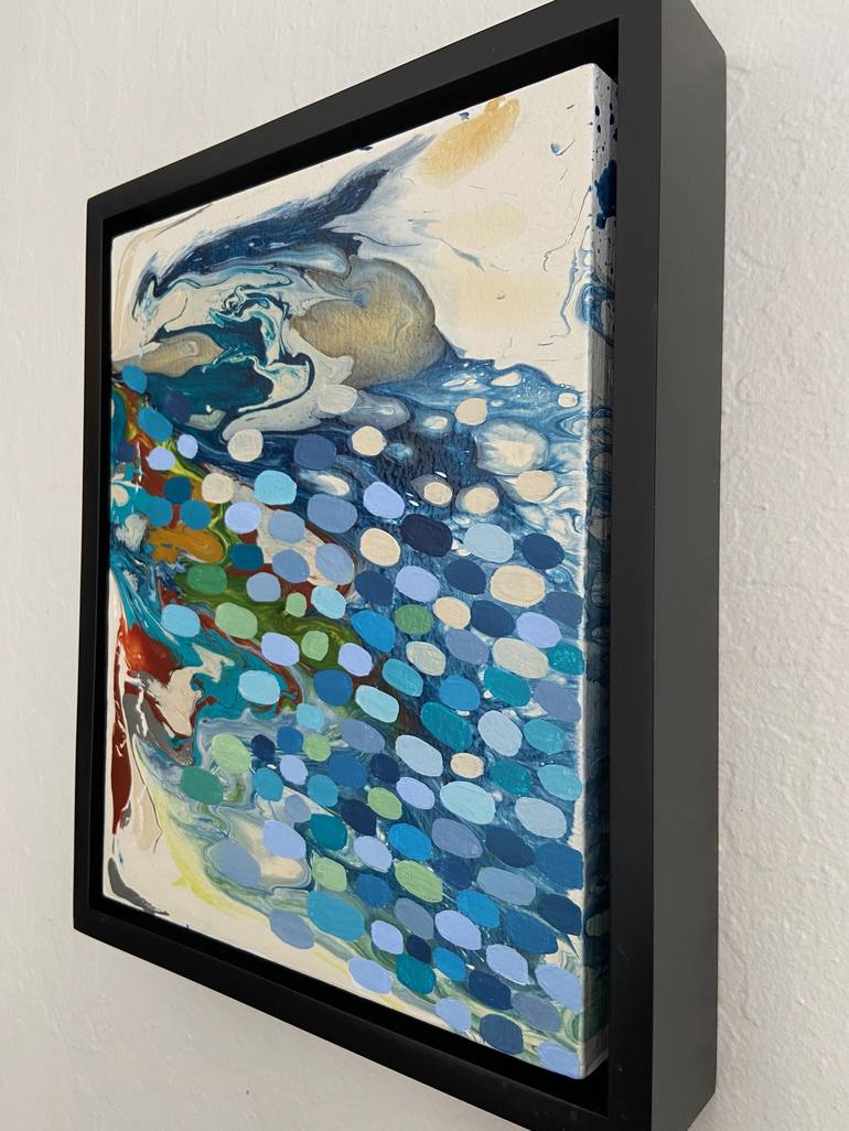Original Abstract Seascape Painting by Kristen Pobatschnig