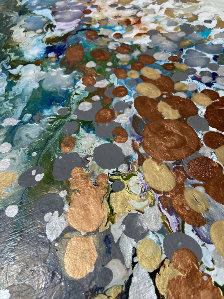 Original Abstract Water Painting by Kristen Pobatschnig