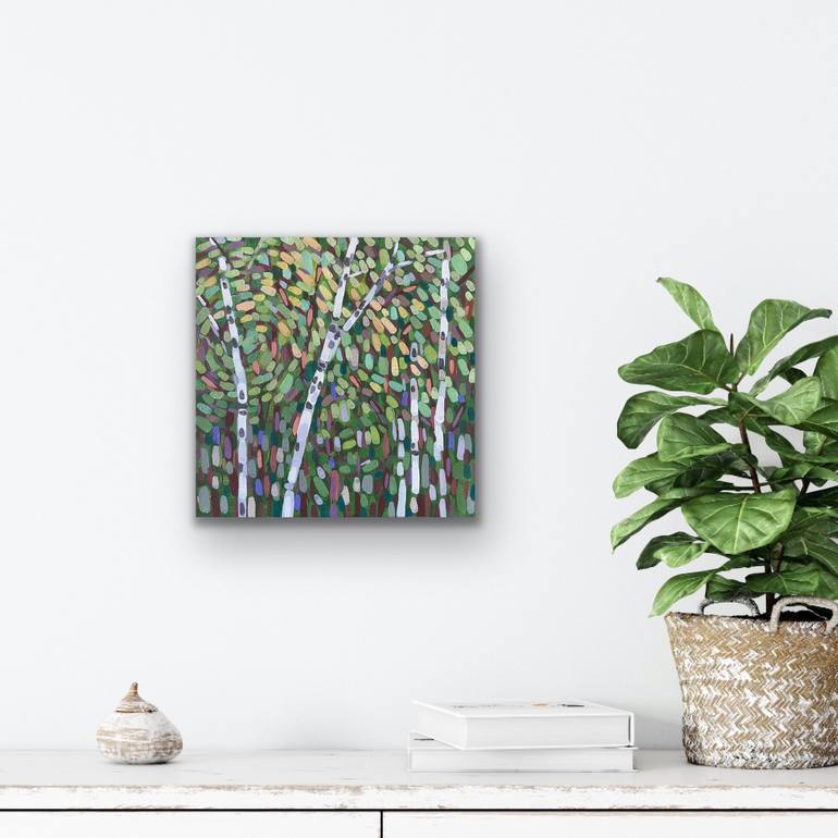 Original Impressionism Nature Painting by Kristen Pobatschnig