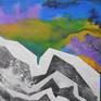 Inspired from snow covered mountains with avalanche barriers. About geology, tectonic movement and the relativity and the essence of time.