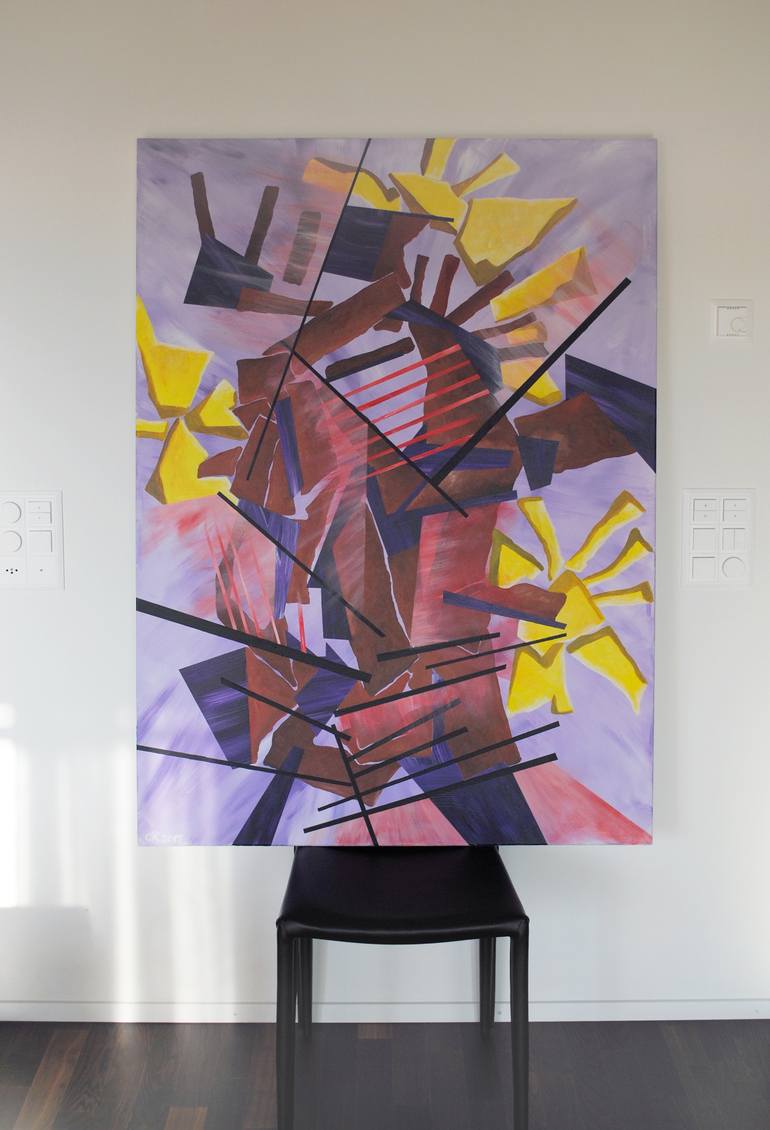 Original Abstract Painting by Claudio Köppel