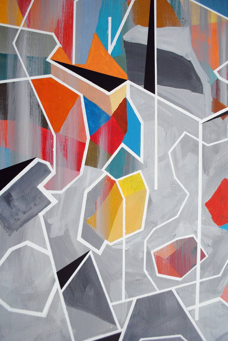 Original Geometric Painting by Claudio Köppel