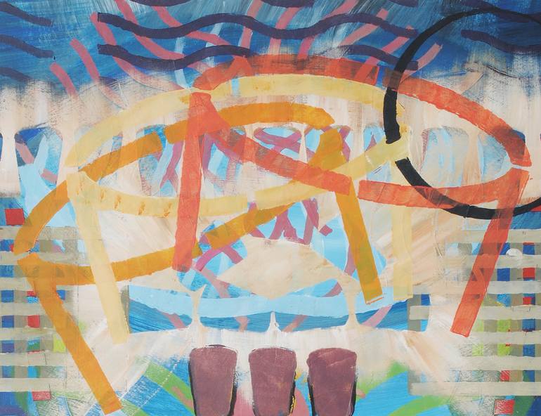 Original Abstract Pop Culture/Celebrity Painting by Claudio Köppel