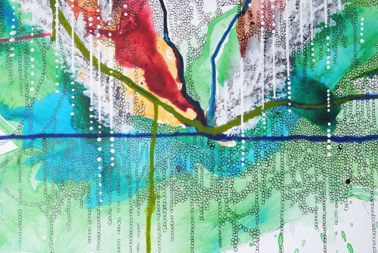 Original Abstract Painting by Claudio Köppel