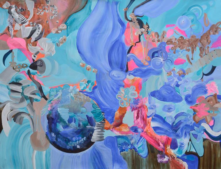Original Expressionism Water Painting by Irina Rosenfeldt