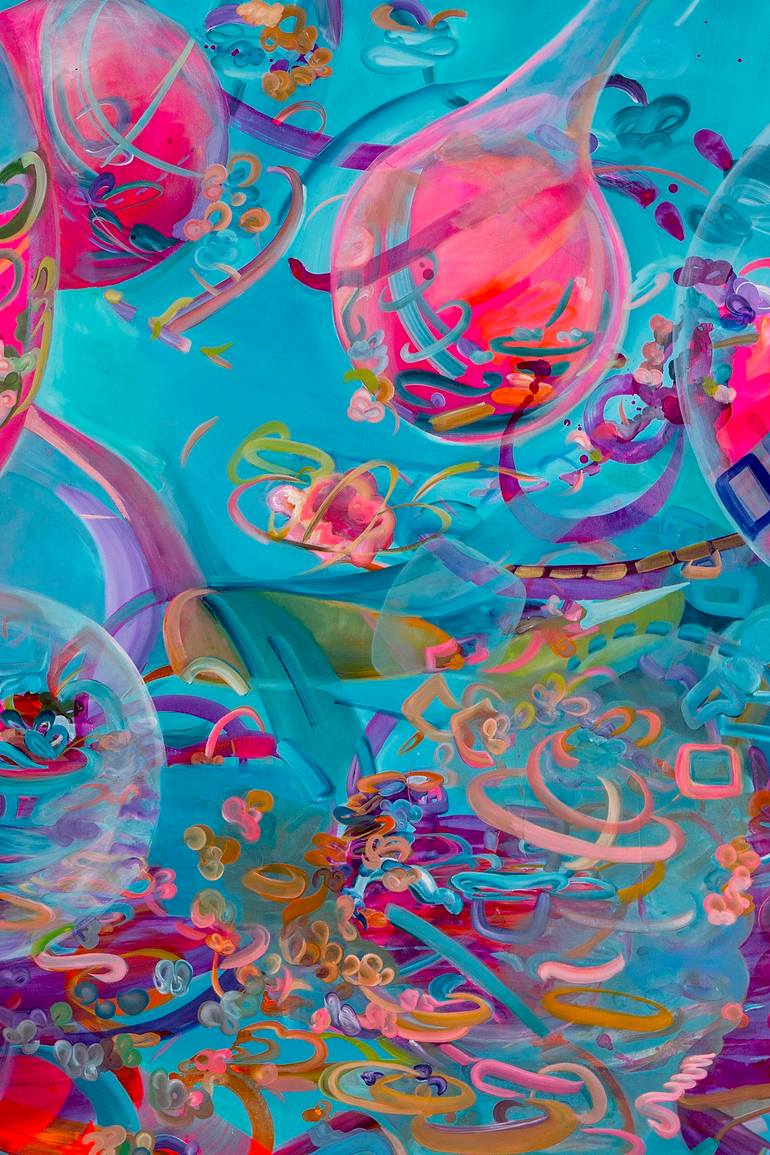 Original Abstract Fantasy Painting by Irina Rosenfeldt