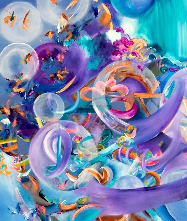 Original Conceptual Landscape Painting by Irina Rosenfeldt