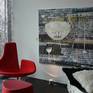 Painting in exhibition at Wohnbedarf Talamona, Switzerland