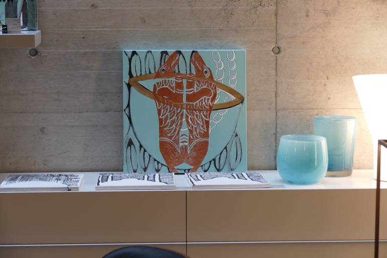 Original Calligraphy Painting by Nathalie Detsch Southworth