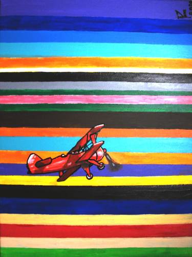 Original Pop Art Aeroplane Paintings by Atelier Cervino