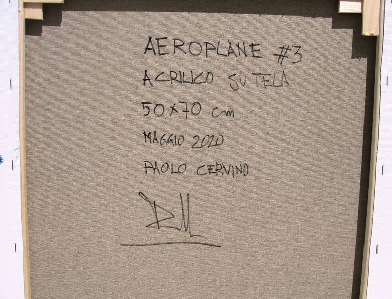 Original Minimalism Aeroplane Painting by Atelier Cervino