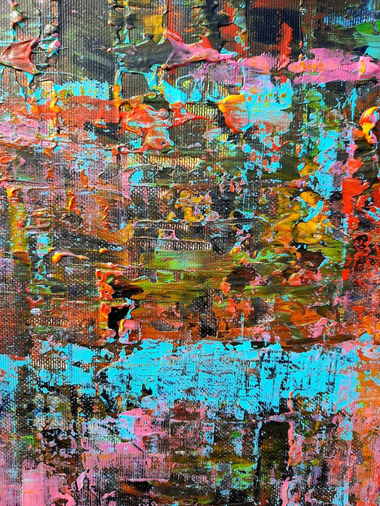 Original Abstract Expressionism Cities Painting by Atelier Cervino