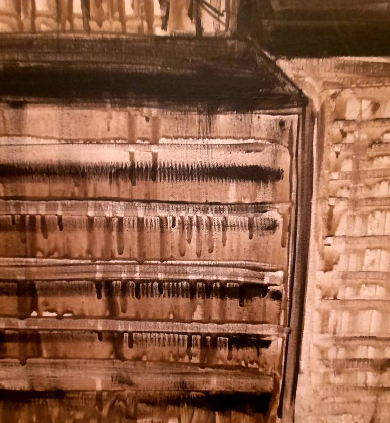 Original Dada Cities Painting by Atelier Cervino