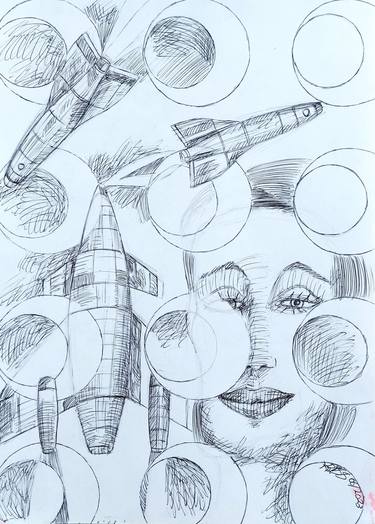 Original Abstract Drawings by KRISS W