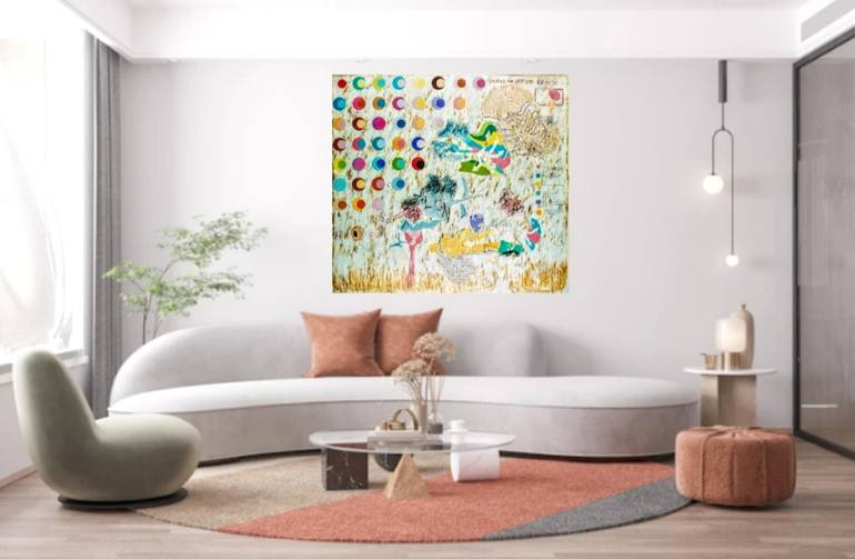 Original Pop Art Abstract Painting by KRISS W