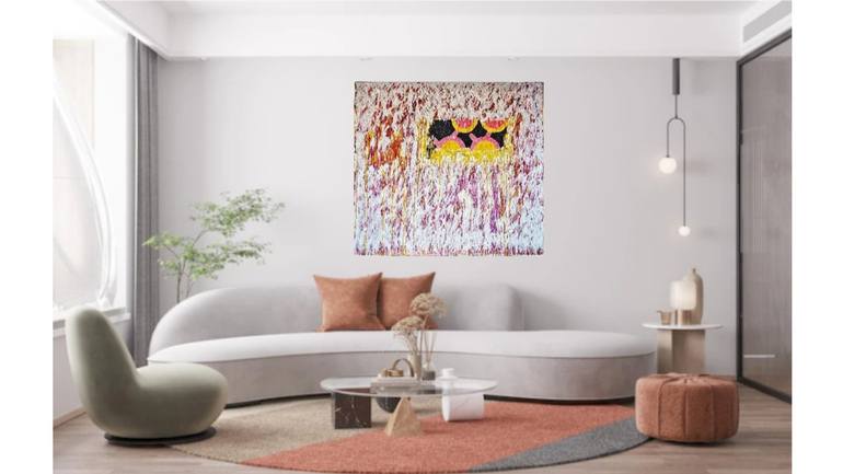 Original Abstract Expressionism Abstract Painting by KRISS W
