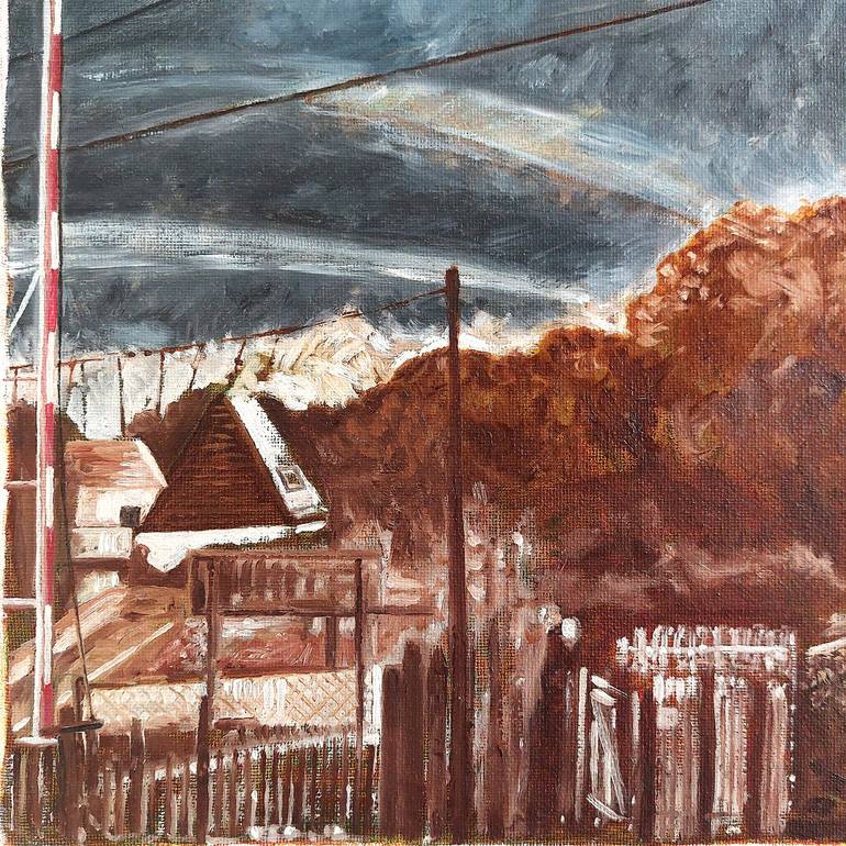 Original Conceptual Landscape Painting by Kriss W