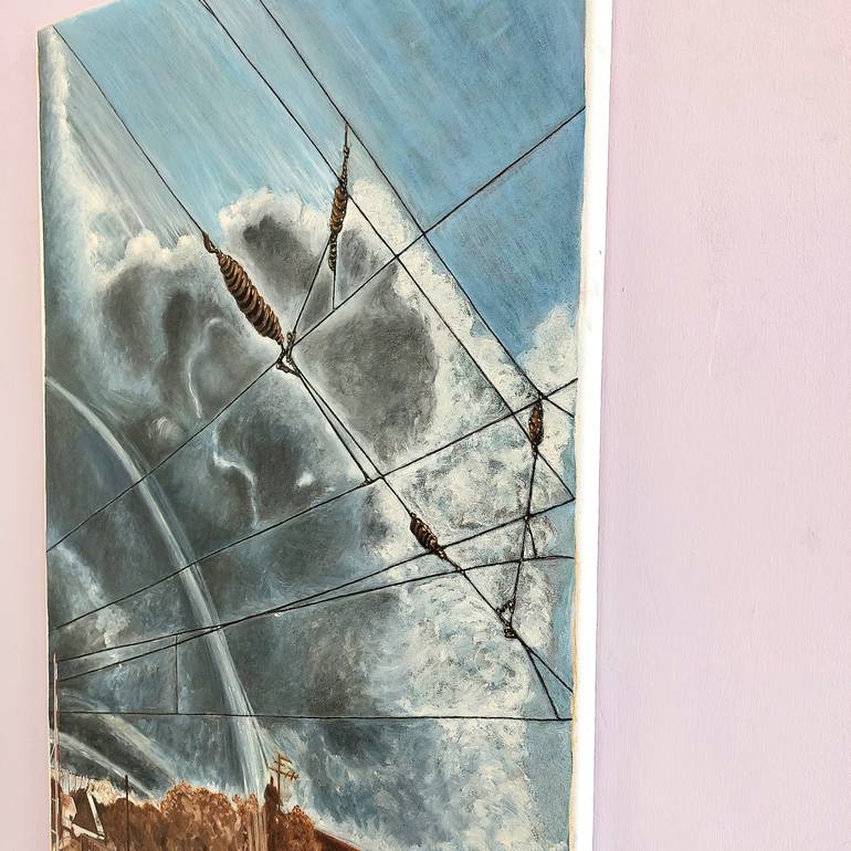 Original Conceptual Landscape Painting by Kriss W