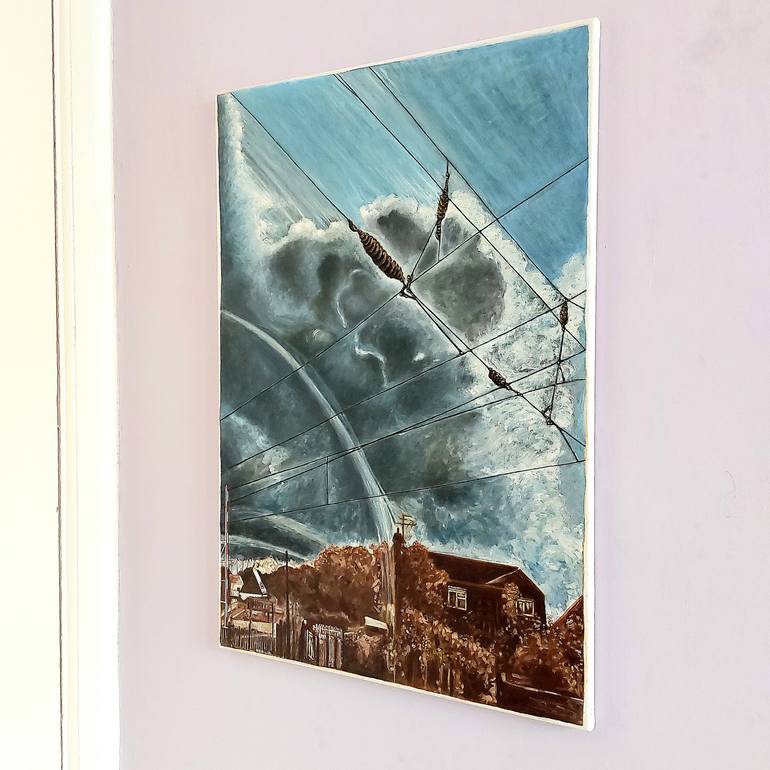 Original Conceptual Landscape Painting by Kriss W