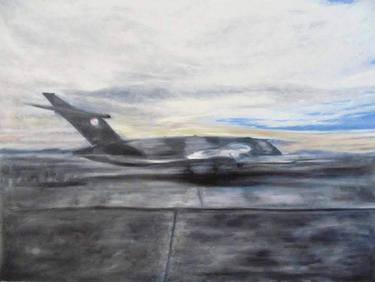 Original Abstract Aeroplane Paintings by KRISS W