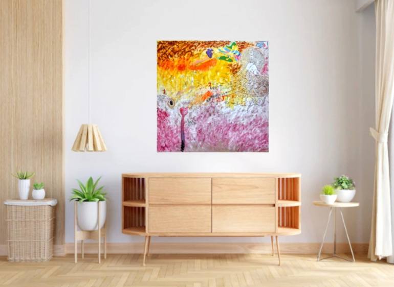 Original Conceptual Abstract Painting by KRISS W
