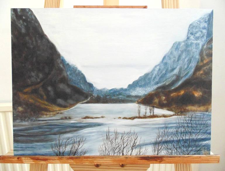 Original Abstract Landscape Painting by Kriss W