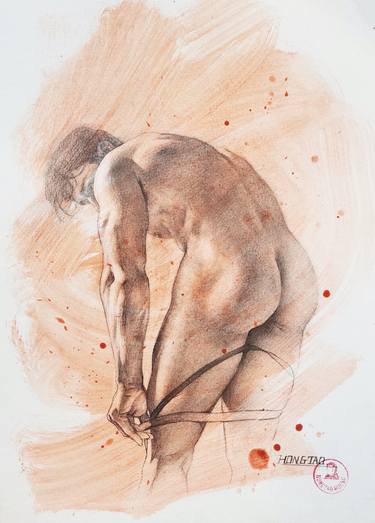 Print of Nude Drawings by Hongtao Huang