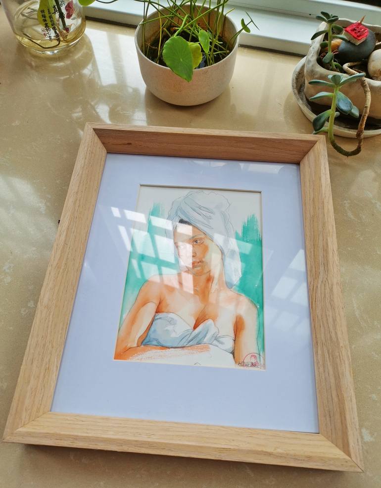 Original Figurative People Painting by Hongtao Huang