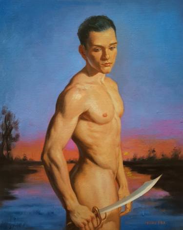 Print of Photorealism Nude Paintings by Hongtao Huang