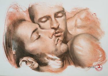 Original Portraiture Men Drawing by Hongtao Huang