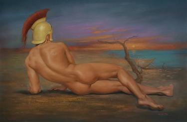 Original Classicism Nude Painting by Hongtao Huang