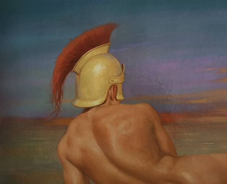 Original Classicism Nude Painting by Hongtao Huang