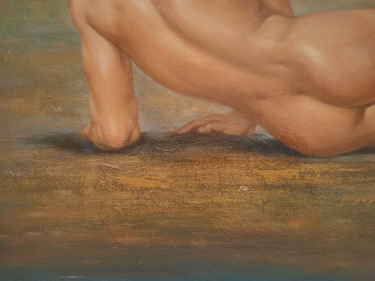 Original Classicism Nude Painting by Hongtao Huang