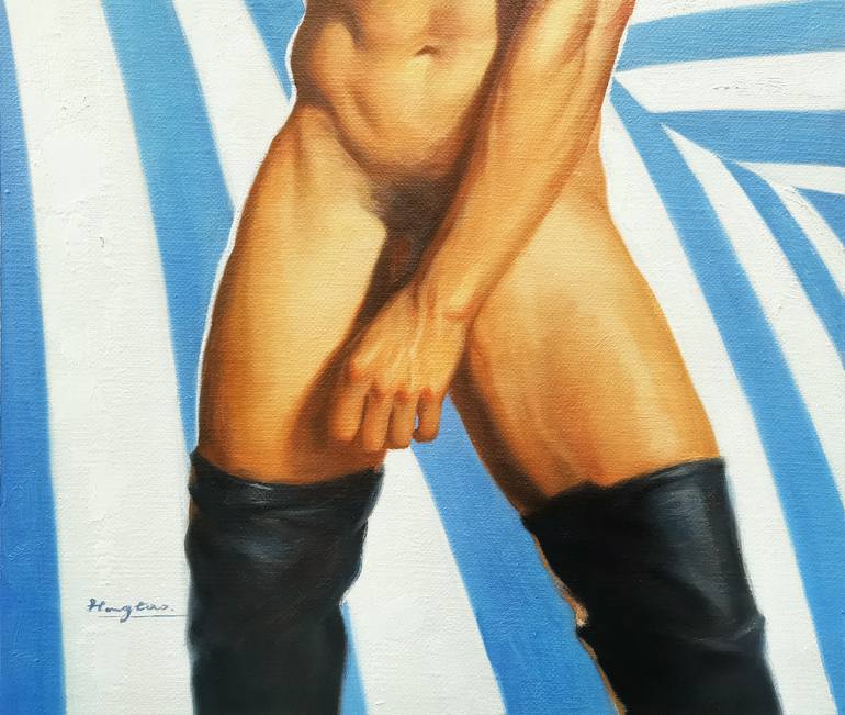 Original Classicism Nude Painting by Hongtao Huang