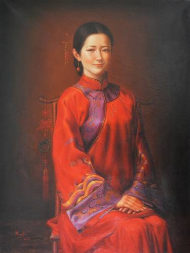 Print of Portrait Paintings by Hongtao Huang